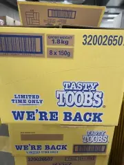 Tasty Toobs Carton (8x150g)