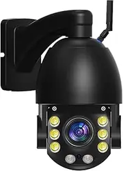 4K 8MP IP Camera 50X Zoom WiFi Outdoor 5 Inch Metal Shell Security Protection CCTV Video Surveillance 120M Night Vision(U/S,8MP WiFi Add 32G SD)