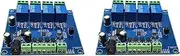 Mellisso 2X Modbus RTU 4 Way Relay Module 7-24V Relay Module Switch RS485/TTL Input and Output with Anti Reverse Protection