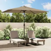 Garden Parasol with Crank Umbrella Sunshade Outdoor Canopy Rectangular vidaXL vi