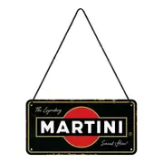 Nostalgic Art Hanging Sign Martini Served Here 10x20cm