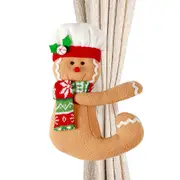 Gingerbread Man Christmas Tree Topper Decorations Plush Hugging Gingerbread Man Decoration For Xmas