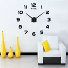 3D Wall Clock DIY Surface Sticker Clocks Acrylic Clocks Home Office Room Decor