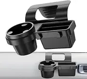 Car Door Organizer | Car Storage Box Door Organizer,Small Phone Mount Container with Hooks, Organization and Storage for Cable Management Water Bottle Keys