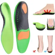 Pair Orthotic Shoe Insole Insert Flat Feet High Arch Support Plantar Fasciitis
