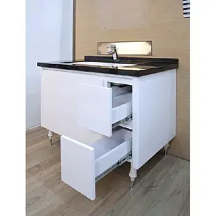 TOTO 優惠 量身訂製 下崁盆LW548GU+LG人造石檯面+ 鋼琴烤漆 浴櫃