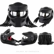 Predator vs.Alien Full Face Motorcycle Helmet Laser Light Revealable Len Helmet