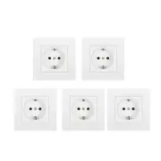 Reliable European power socket with German panel switch 16A rated current