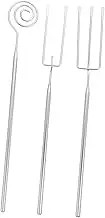 GRIRIW 1Set Stainless Steel Fondue Fork Chocolate Dipping Hot Pot Utensils Dishwasher Safe Kitchen Tool for BBQ Grill More