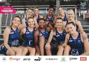 NETBALL MELBOURNE VIXENS TEAM POSTER, THUNDERBIRDS SWIFTS STRIKERS CHAMPIONS 2