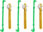 SING F LTD 6pcs Fishing Green Hook Knot Golden Hook Tying Device Plastic Quick Tie Set Tying Tool Fishing Hook Line Tier for Fisherman Angles