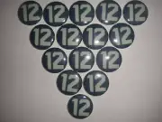 15 seahawks 12 man buttons flat back or pin badges embellishments magnets