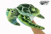 Hansa Creation Hand Puppet Green Turtle 14cm CA Australia HC8150