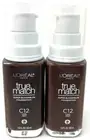 (2) Loreal True Match Super-Blendable Foundation 1.0 fl oz Each C12 - Cool Deep