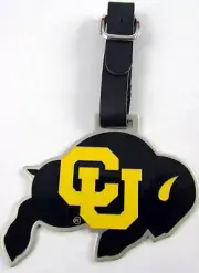 2 NCAA Golf Bag Heavy Metal LUGGAGE TAG COLORADO BUFFALO buffaloes NEW