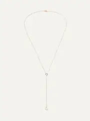 [Mateo] Mateo - 14-karat Gold, Diamond And Pearl Necklace - One size One size Gold