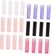 TOVINANNA 4sets Tinted Tube Diy Lipstick Container Empty Tubes Essence Gloss Holder Portable 40pcs*4