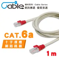 在飛比找PChome24h購物優惠-Cable Cat6a十字溝槽網路(跳線) 1米(RJ01-