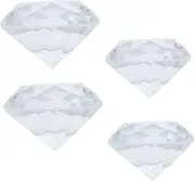 Hand Model Adorn Exquisite Fake Diamond Crystal Shaped Nail Gems for Nail Diamond Art