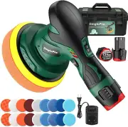 Cordless Car Buffer Polisher,Portable Wireless Buffer Polisher Kit with 2PCS 260