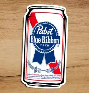 PBR Pabst Blue Ribbon Beer Premium Quality Vinyl Sticker Decal 3x1.5in