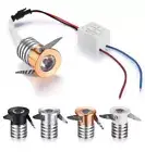Aluminum Mini 3W Recessed LED Ceiling Downlight Spot Light Cabinet Shop Bar Lamp