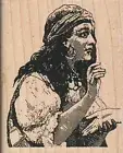 Fortune Teller/Palm Reader 2 1/2 x 3" Rubber Stamp, Magic Stamp, Fortune Stamp