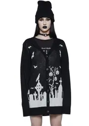 [Trickz N' Treatz] House Of Haunts Knit Cardigan