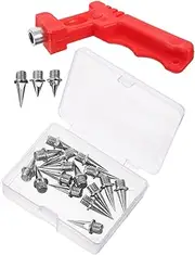 [NAMOARLY] Track Spikes for Women Running Spikes Metal Track Shoes Box 32 Nails (16 Short 16 Long) Long Jump
