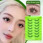 5/7 Pairs Wispy Manga Lashes 3D False Lashes Fashion Spiky Lashes for Women