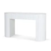 Mcmahon 1.5m Marble Console Table - White