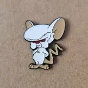 THE BRAIN Enamel Pin - Animaniacs - Pinky & The Brain - Cartoons