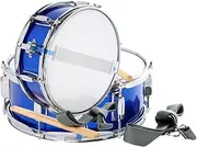 Hellery 13" Snare Drum Blue Professional Percussion Instrument for Adults Kids Girls