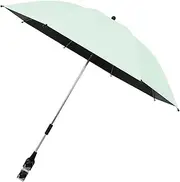 Kids Stroller Parasol, Foldable Pushchair Shade, Wheelchair Sunshade Attachment, Portable, Adjustable, Lightweight, 56x7x7cm/22.05x2.76x2.76 Inches, Pink, Green, Yellow, for Outdoor Activities