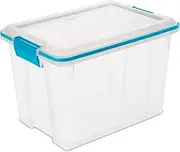 [Sterilite] Gasket Box – 19L Clear Storage Container, Airtight & Durable for Home Organisation