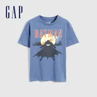 在飛比找蝦皮商城優惠-Gap 男童裝 Gap x DC™正義聯盟聯名 蝙蝠俠純棉印