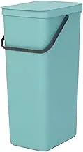 Brabantia Sort & Go Recycle Bin, 40 Litre Capacity, Mint