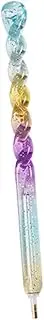 Minkissy Professional Tools Set 2pcs Dotting Pen Rhinestone Picker Plastic Nail Point Pen for Home Office School Use