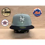 NEW ERA NY METS LIGHT BLUE/NAVY 59FIFTY 美國職棒紐約大都會25週年淺藍深藍全封帽