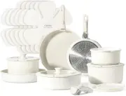 21Pcs Pots and Pan Set Non Stick, Nonstick Induction Cookware, Cookware Set Kitc