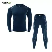 Mens Cycling Base Layer Long Compression Underwear Bicycle Running Sport Clothes