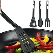 Kitchen Utensils Set | Nylon Cooking Spatula Set - Sturdy Cutlery Kit with Non Stick Spatulas, Comfortable Handle for Outdoor Indoor Use