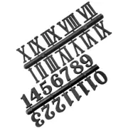 2 Sets Clock Numerals Supplies Roman Number for Black Kit Making Old Parts
