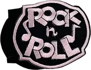 [ReelFun] 2.9'' Rock N Roll Embroidered Hook and Loop Patch