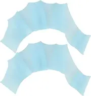 Swimming Gloves 1 Pair Webbed Gloves Finger Swimming Diving Fins Swim Flippers Hand Paddle Webbed Gloves Flippers Hand Paddle Water (S)