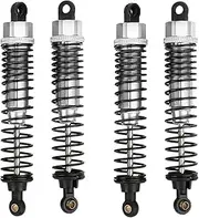 4pcs 68mm/98mm /108mm Aluminum Shocks Absorbers Damper for HSP for HPI 1/10 Scale RC Car On-Road Monster Truck Off Road Buggy(Silver 108mm)