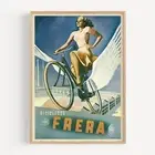 Biciclette Frera Boccasile (Italy) Bicycle 1940 Retro Vintage Poster Print