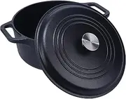 Victoria 6-Quart Cast-Iron Dutch Oven with Lid and Dual Loop Handles, Seasoned with Flaxseed Oil, Made in Colombia