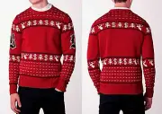 NEW BRIONI 100% WOOL HOLIDAY CHRISTMAS Sweater Pullover EUR-50/M EUR-54/L