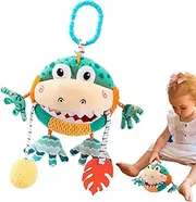 Car Seat and Stroller Toys | Sensory Plush Activity Toys - Babies Plush Hangable Carseat Accessories with Built-in Bell for Entertainment